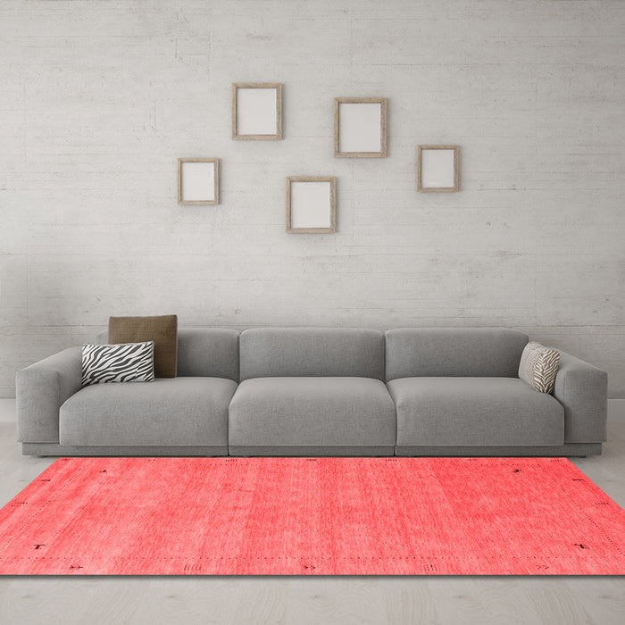 Contemporary Red Washable Rugs
