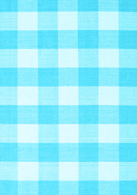 Checkered Light Blue Modern Rug, con2514lblu