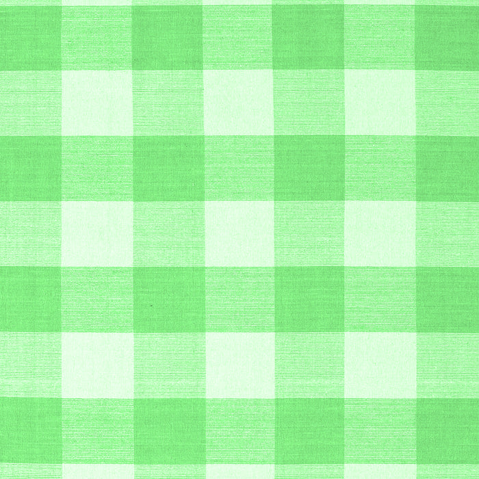 Machine Washable Checkered Emerald Green Modern Area Rugs, wshcon2514emgrn