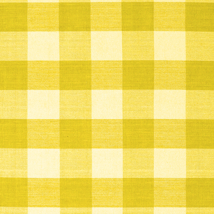 Checkered Yellow Modern Rug, con2514yw