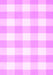 Machine Washable Checkered Pink Modern Rug, wshcon2514pnk