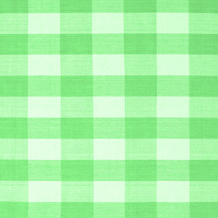 Square Machine Washable Checkered Emerald Green Modern Area Rugs, wshcon2514emgrn