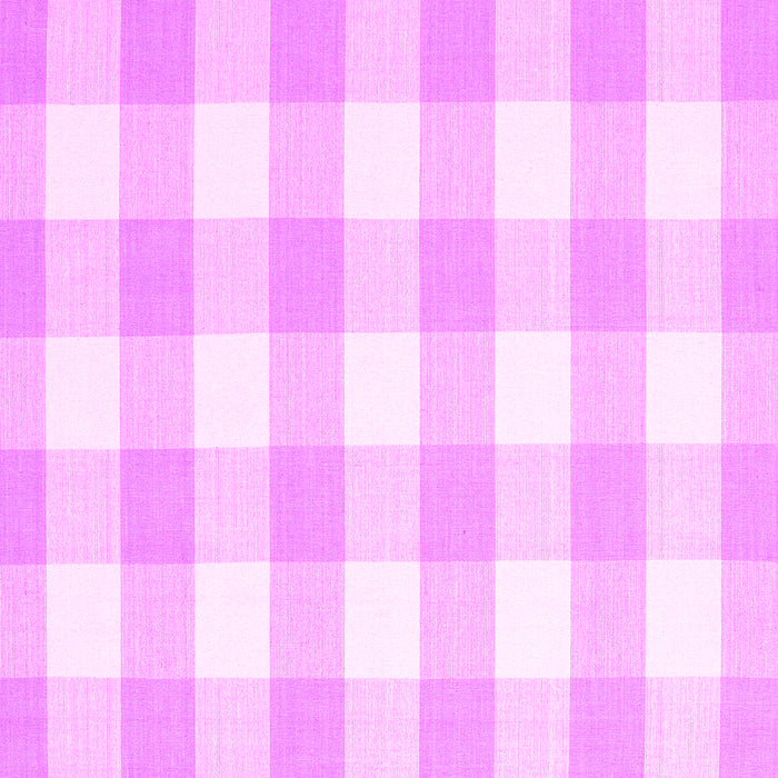 Square Machine Washable Checkered Pink Modern Rug, wshcon2514pnk