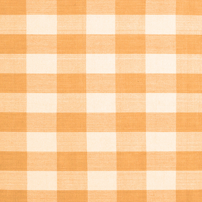 Round Machine Washable Checkered Orange Modern Area Rugs, wshcon2514org