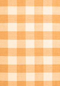 Checkered Orange Modern Rug, con2514org