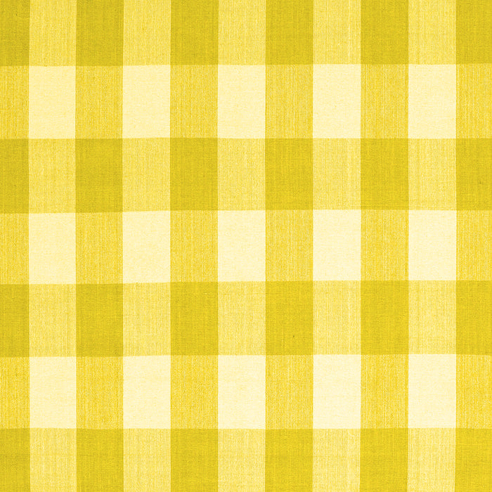 Square Machine Washable Checkered Yellow Modern Rug, wshcon2514yw