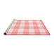 Modern Red Washable Rugs