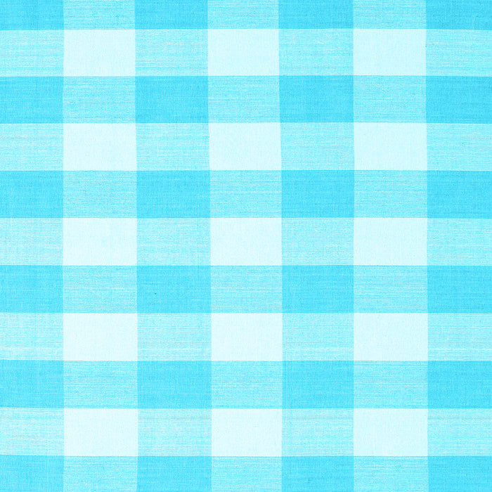 Square Machine Washable Checkered Light Blue Modern Rug, wshcon2514lblu