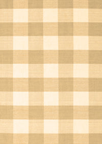 Checkered Brown Modern Rug, con2514brn