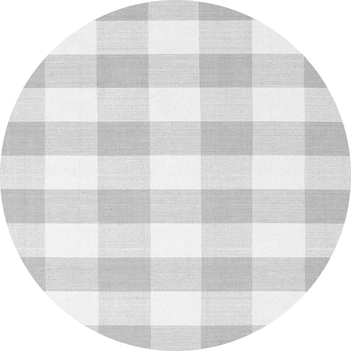 Machine Washable Checkered Gray Modern Rug, wshcon2514gry