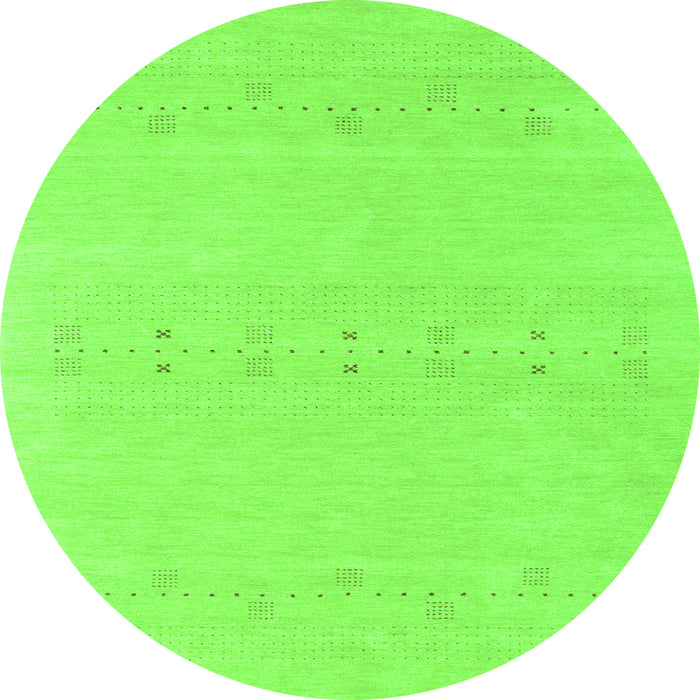 Square Solid Green Modern Rug, con2515grn