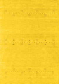 Solid Yellow Modern Rug, con2515yw