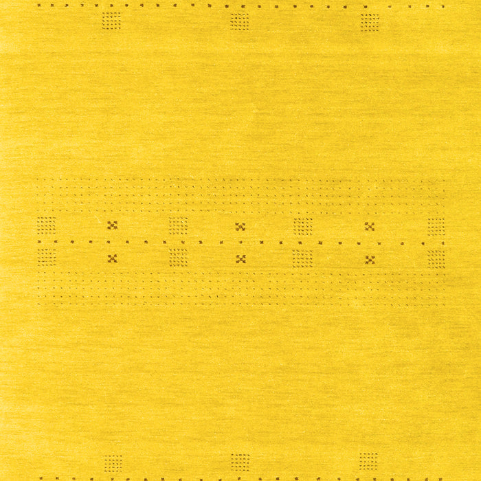 Solid Yellow Modern Rug, con2515yw