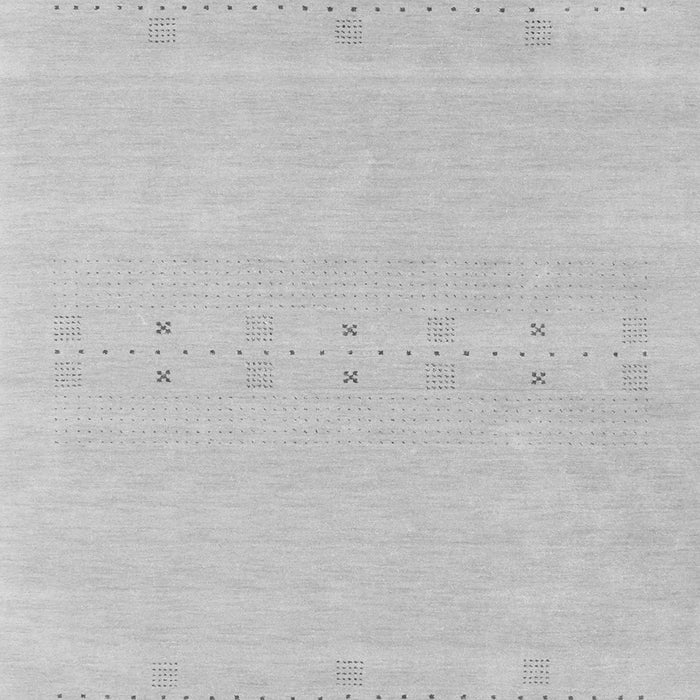 Serging Thickness of Machine Washable Solid Gray Modern Rug, wshcon2515gry