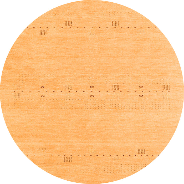 Square Solid Orange Modern Rug, con2515org