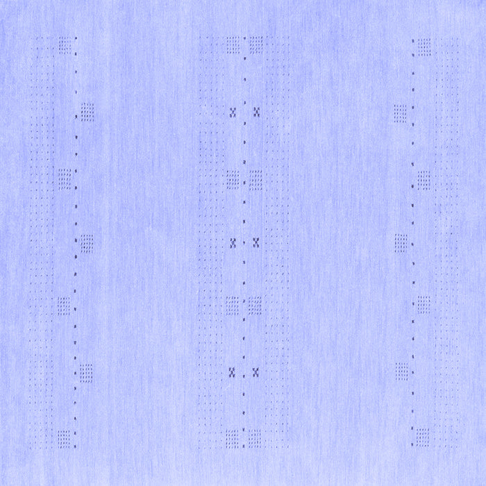 Square Machine Washable Solid Blue Modern Rug, wshcon2515blu