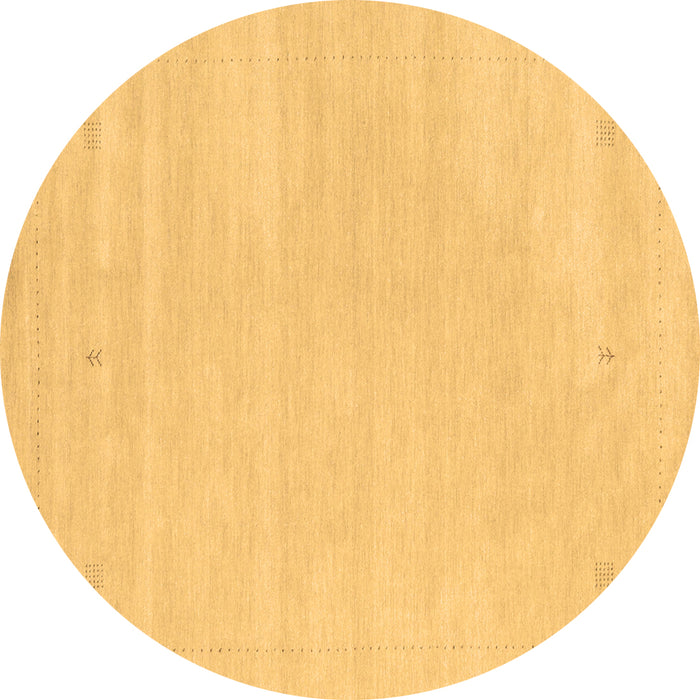 Round Solid Brown Modern Rug, con2516brn