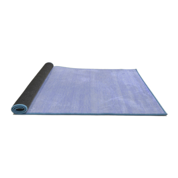 Sideview of Solid Blue Modern Rug, con2516blu
