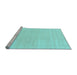 Sideview of Machine Washable Solid Light Blue Modern Rug, wshcon2516lblu