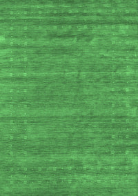 Abstract Emerald Green Contemporary Rug, con2517emgrn