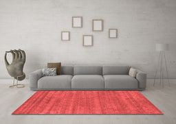 Contemporary Red Washable Rugs
