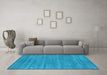 Machine Washable Abstract Light Blue Contemporary Rug in a Living Room, wshcon2517lblu