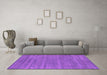 Machine Washable Abstract Pink Contemporary Rug in a Living Room, wshcon2517pnk