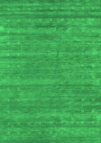 Abstract Green Contemporary Rug, con2517grn