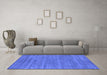 Machine Washable Abstract Blue Contemporary Rug in a Living Room, wshcon2517blu