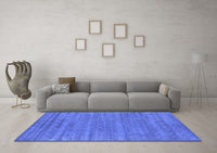 Machine Washable Abstract Blue Contemporary Rug, wshcon2517blu