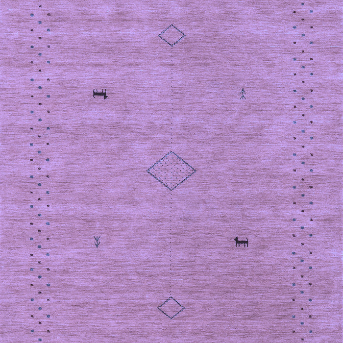 Abstract Blue Contemporary Rug, con2518blu