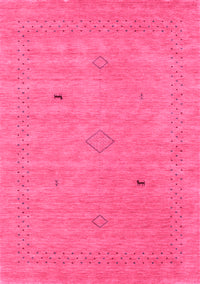 Abstract Pink Contemporary Rug, con2518pnk