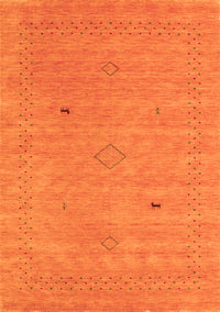 Abstract Orange Contemporary Rug, con2518org