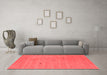 Contemporary Red Washable Rugs