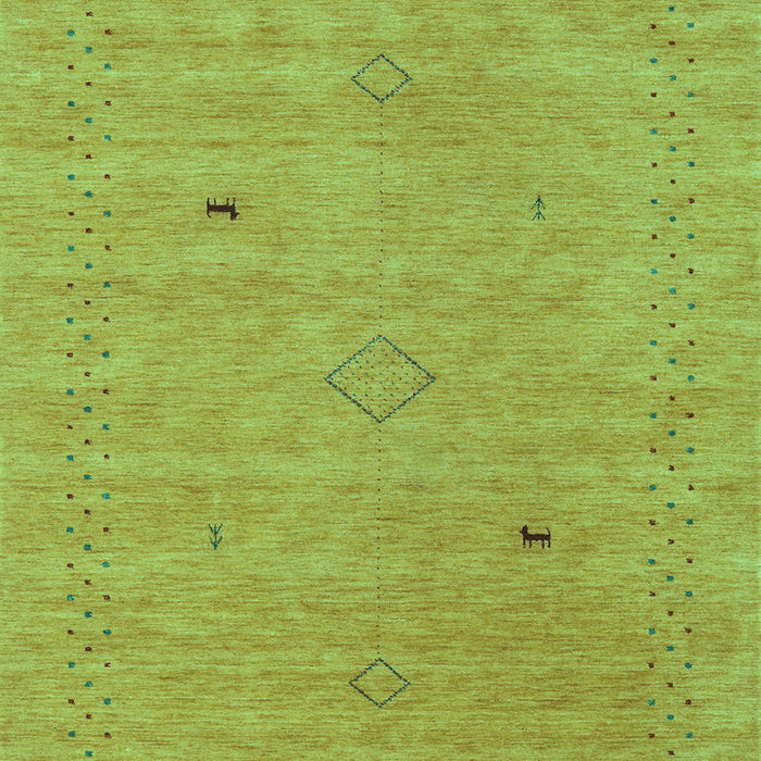 Abstract Turquoise Contemporary Rug, con2518turq