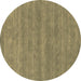 Round Machine Washable Abstract Brown Contemporary Rug, wshcon2519brn