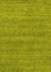 Abstract Yellow Contemporary Rug, con2519yw