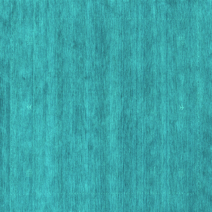 Square Machine Washable Abstract Turquoise Contemporary Area Rugs, wshcon2519turq