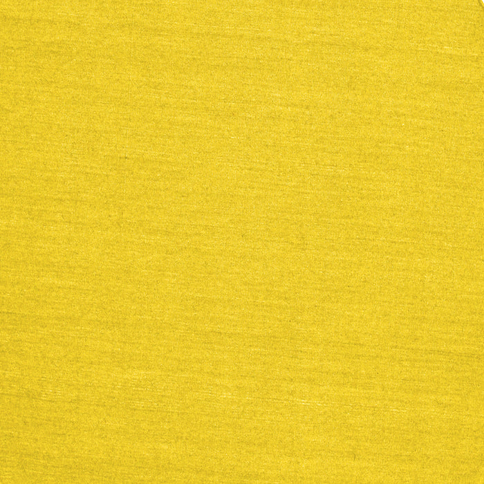 Square Machine Washable Solid Yellow Modern Rug, wshcon251yw