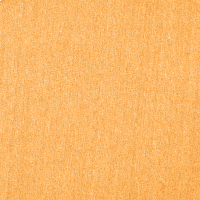 Round Machine Washable Solid Orange Modern Area Rugs, wshcon251org