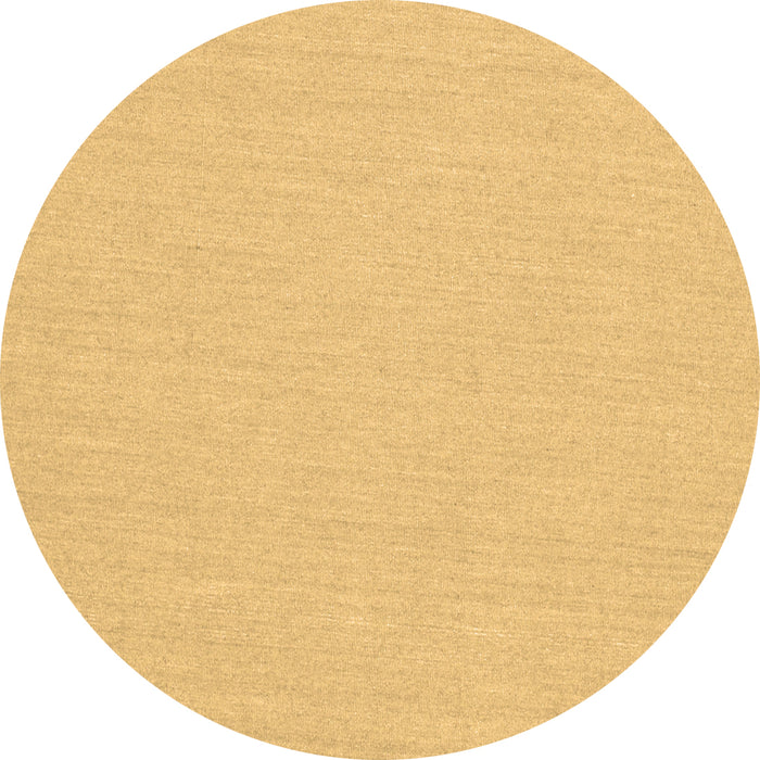 Round Solid Brown Modern Rug, con251brn