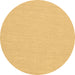 Round Solid Brown Modern Rug, con251brn