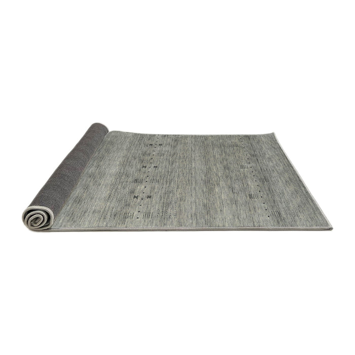 Thickness of Contemporary Dark Gray Modern Rug, con2520