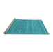 Sideview of Machine Washable Abstract Light Blue Contemporary Rug, wshcon2520lblu