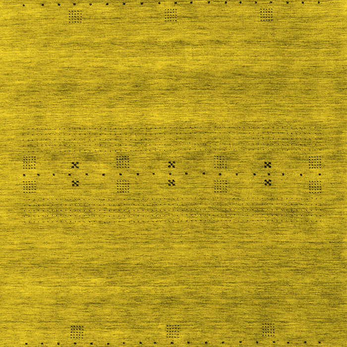 Abstract Yellow Contemporary Rug, con2520yw