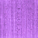 Square Abstract Purple Contemporary Rug, con2520pur