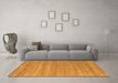 Machine Washable Abstract Orange Contemporary Area Rugs in a Living Room, wshcon2520org