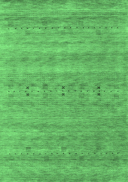 Abstract Emerald Green Contemporary Rug, con2520emgrn