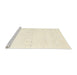 Serging Thickness of Machine Washable Contemporary Peach Beige Rug, wshcon2521