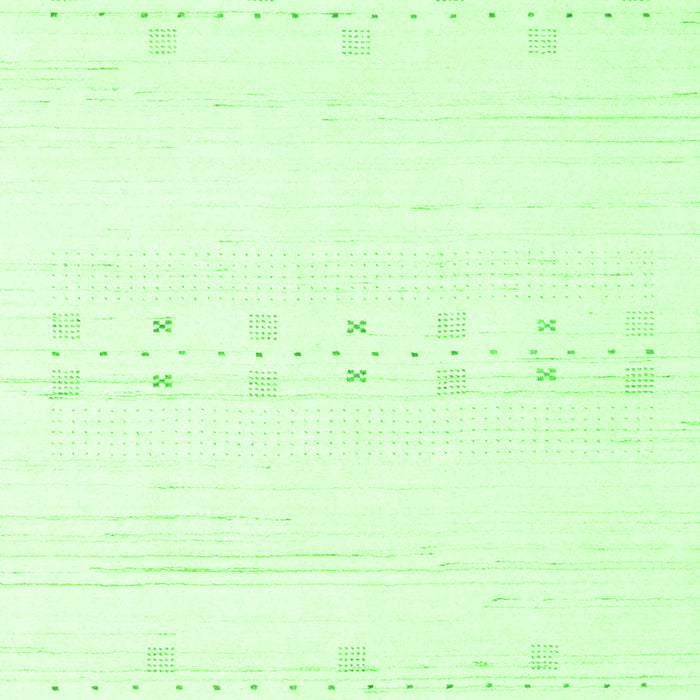 Serging Thickness of Machine Washable Solid Green Modern Area Rugs, wshcon2521grn